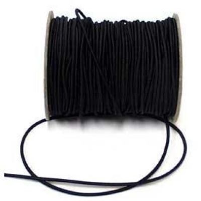 3mm Black Cord Elastic